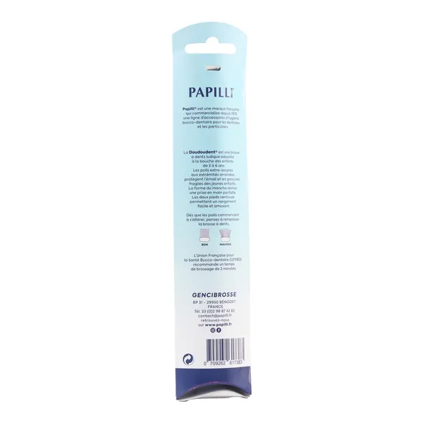 Papilli Brosse à dents enfant Doudoudent