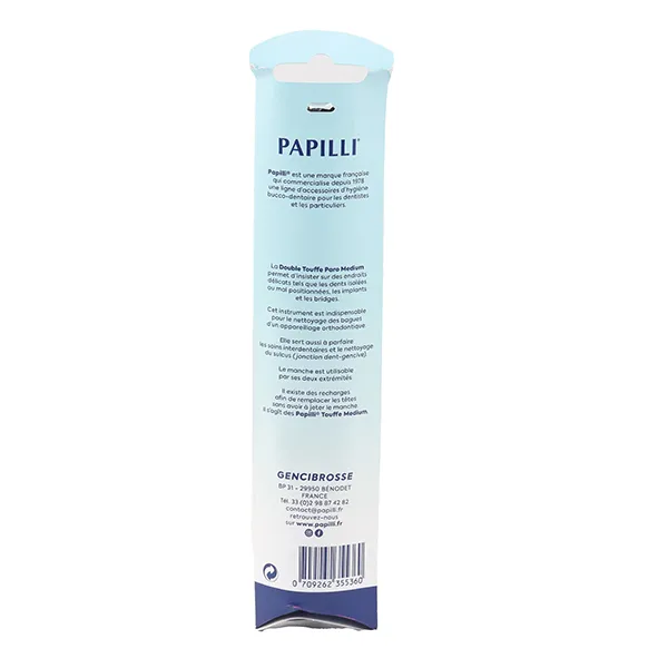 Papilli Brosse double touffe paro medium