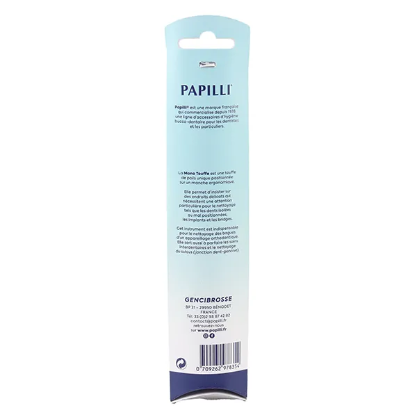 Papilli Brosse à dents mono touffe