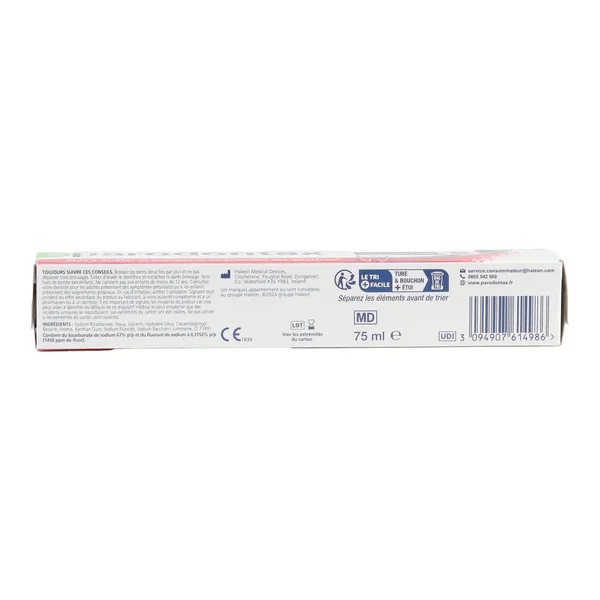 Parodontax dentifrice Protection fluor