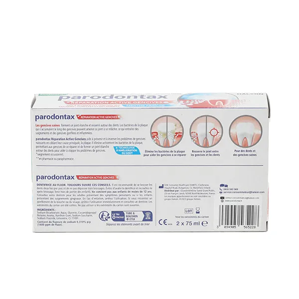 Parodontax dentifrice Réparation active gencives