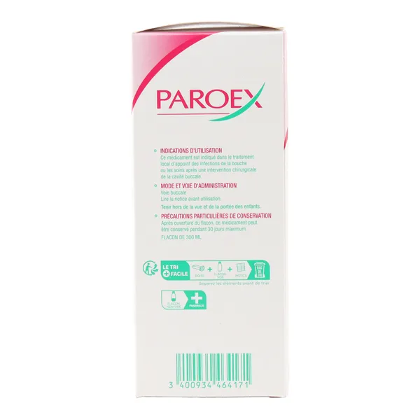 Paroex bain de bouche antiseptique