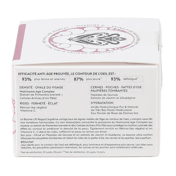 Patyka Age global supreme baume lift regard suprême bio