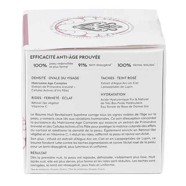 Patyka Age global supreme Baume nuit revitalisant suprême bio