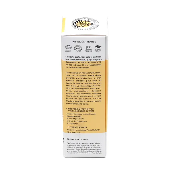 Patyka Crème solaire visage bio SPF 30