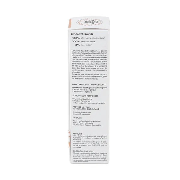 Patyka Crème rose Lift éclat fermeté bio