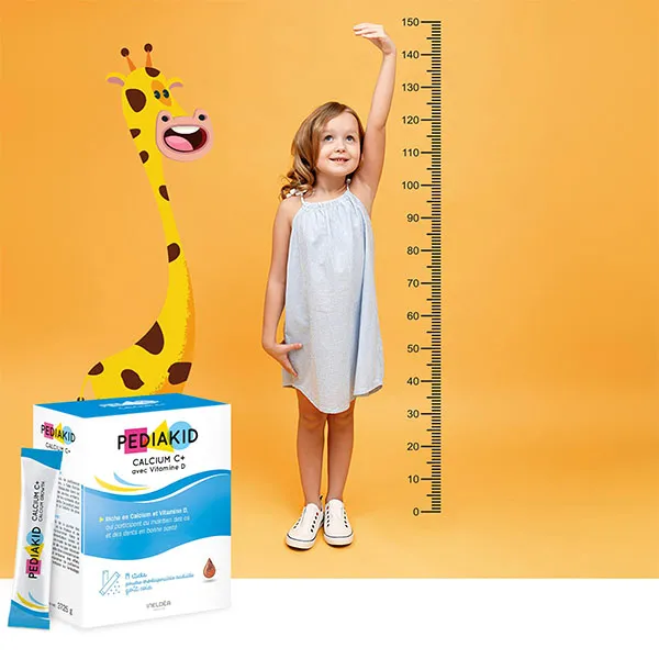 Pediakid Calcium C+ avec vitamine D goût Cola stick