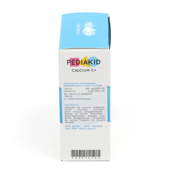 Pediakid Calcium C+ avec vitamine D goût Cola stick