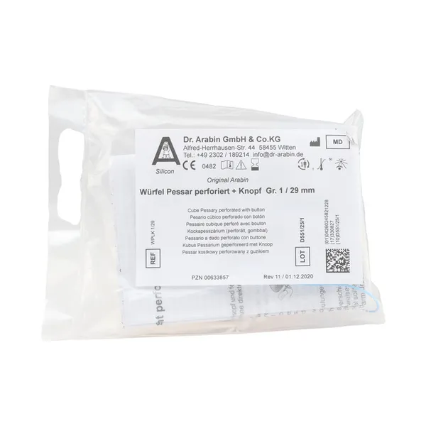 Pessaire Cube perforé Dr Arabin