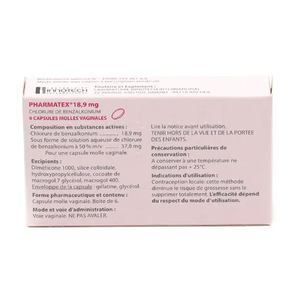 Pharmatex 18,9 mg capsules vaginales