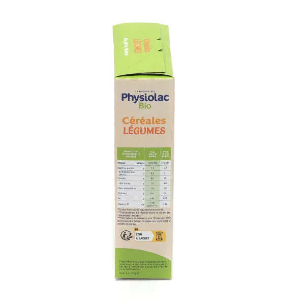 Physiolac Bio Céréales Légumes