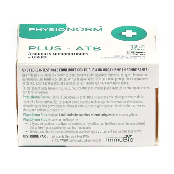 Physionorm Plus ATB gélules