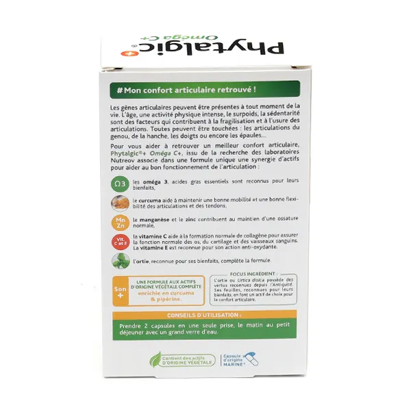 Phytalgic + Oméga C+ Confort articulations capsules