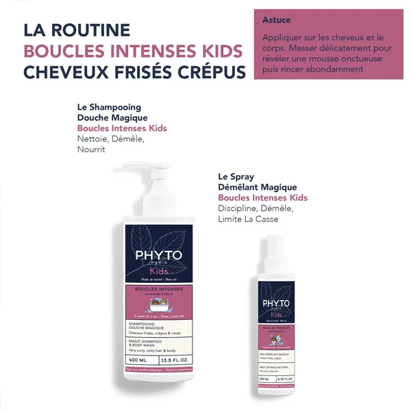Phyto Kids Boucles intenses Shampooing douche magique