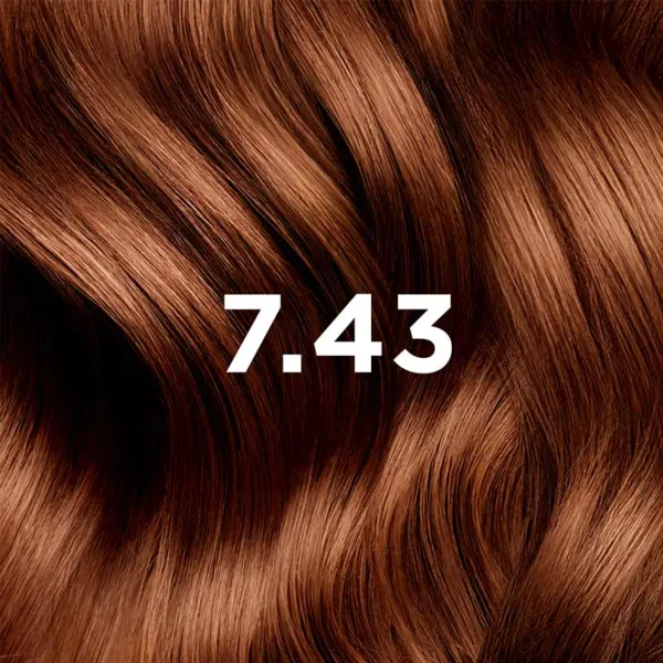 Phytocolor kit coloration permanente blond cuivré doré 7.43
