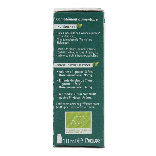 Phytosun Arôms huile essentielle Lavande aspic bio