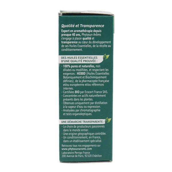 Phytosun Arôms huile essentielle de Menthe poivrée Bio