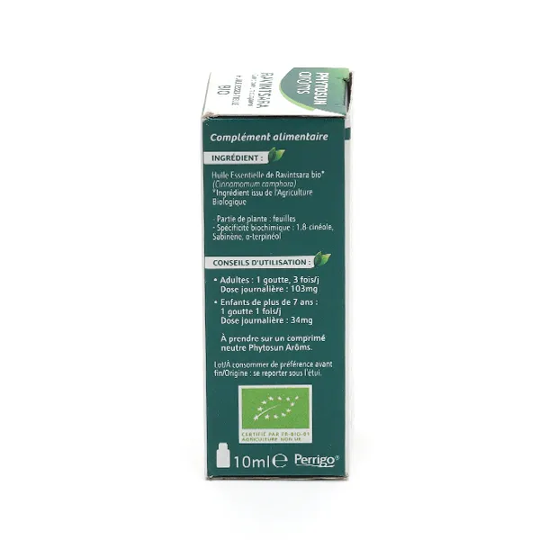 Phytosun Arôms huile essentielle de Ravintsara bio