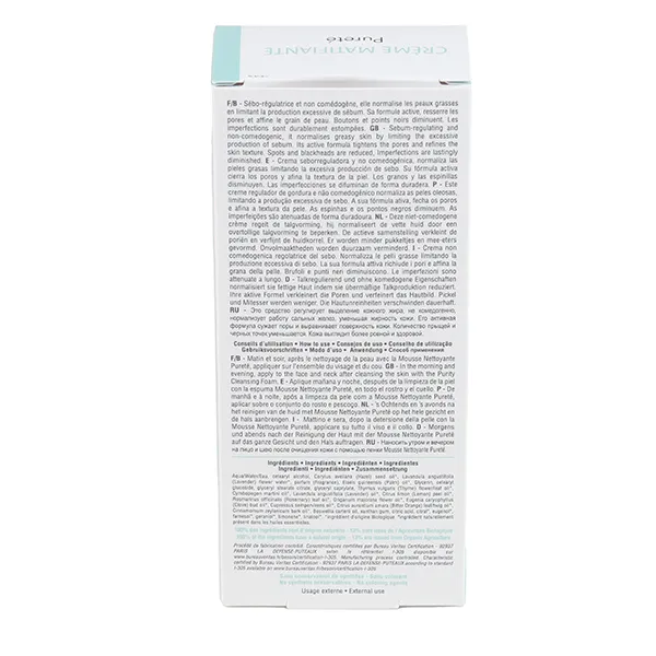 Phyt's Pureté Crème matifiante Bio