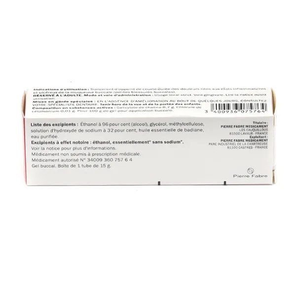 Pansoral gel buccal