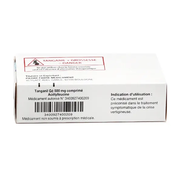 Tanganil Gé 500 mg comprimés
