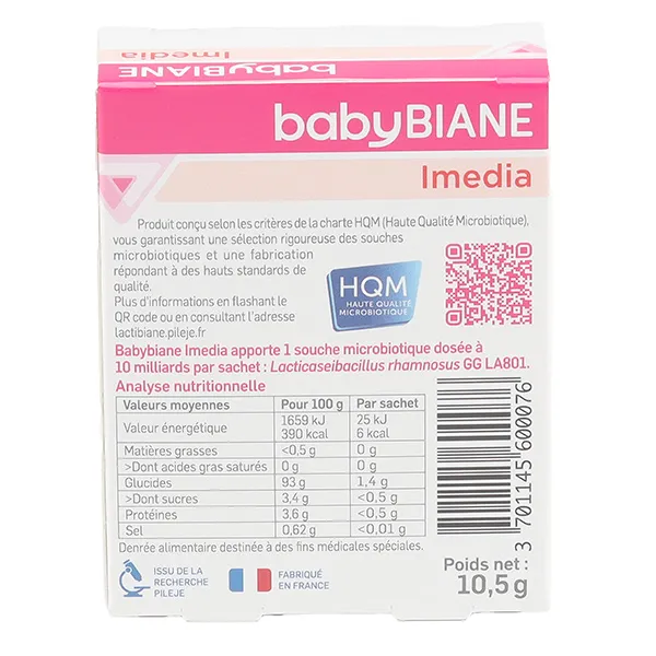 Pileje Babybiane Imedia sachets