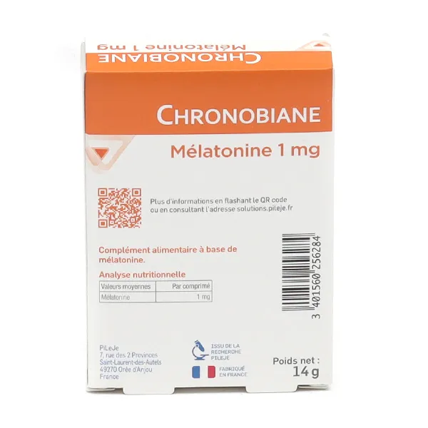 Pileje Chronobiane Mélatonine 1 mg comprimés