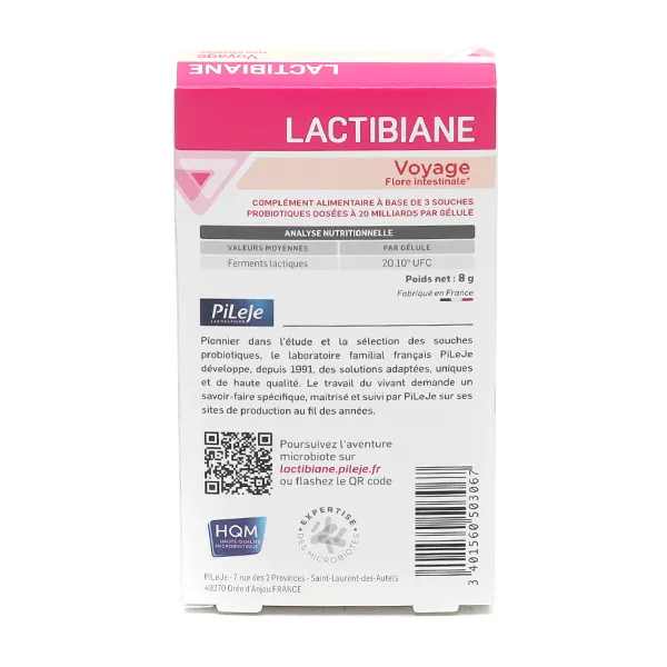 Pileje Lactibiane Voyage gélules