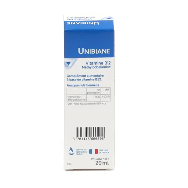 Pileje Unibiane Vitamine B12 spray