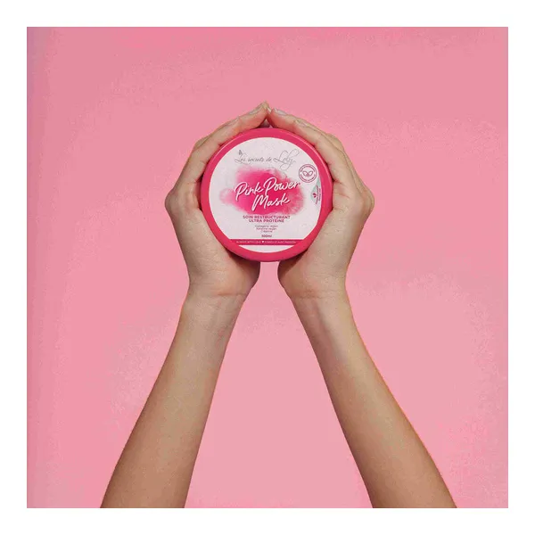 Les secrets de Loly Pink Power Mask soin restructurant ultra protéiné