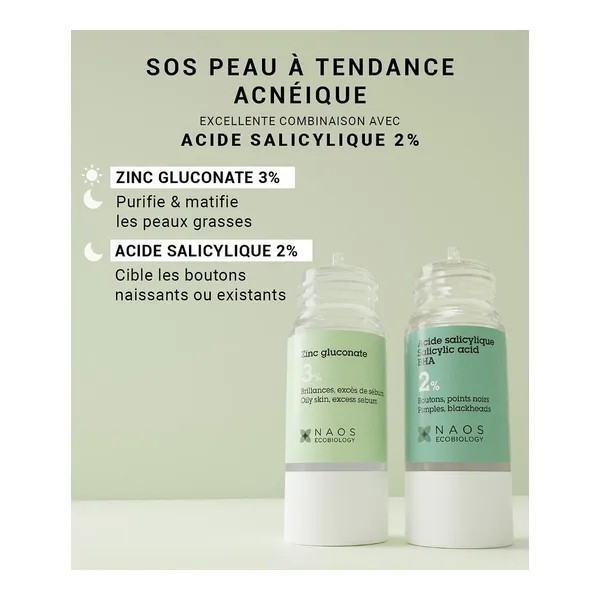 Etat pur Zinc gluconate 3%