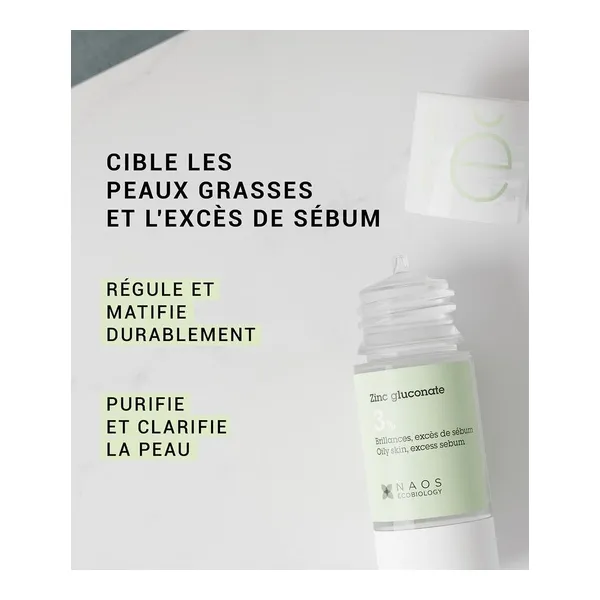 Etat pur Zinc gluconate 3%