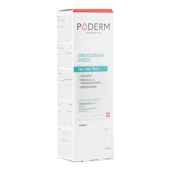 Poderm spray déodorant pieds