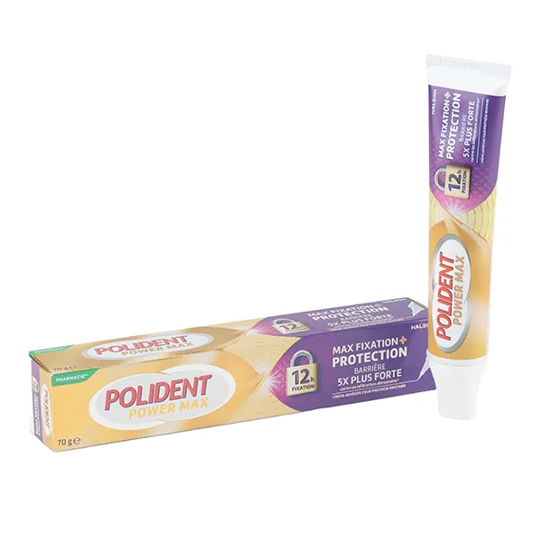Polident Power Max crème fixation + protection