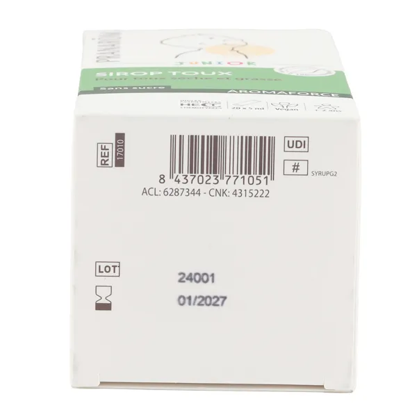 Pranarom Aromaforce Sirop pour la toux Junior Bio sticks