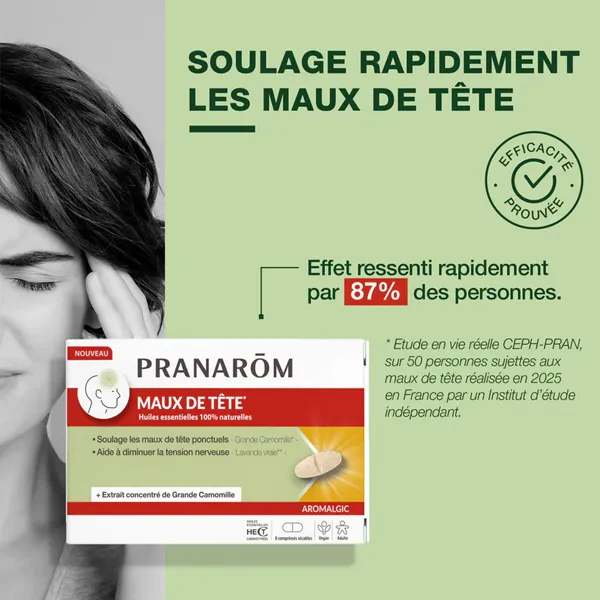 Pranarom Aromalgic Maux de tête comprimés