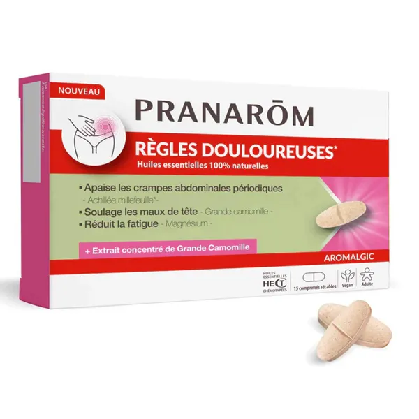 Pranarom Aromalgic Règles douloureuses comprimés