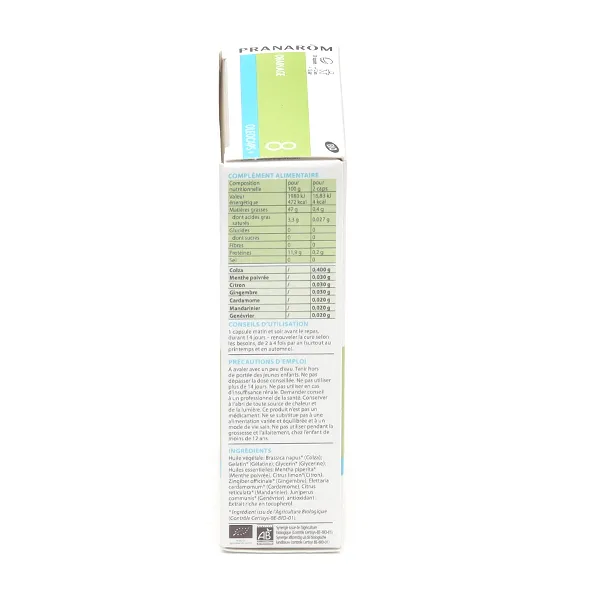 Pranarom Oléocaps 8 Drainage Bio capsules