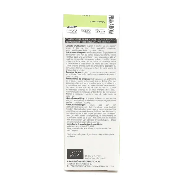 Pranarom Huile essentielle Cajeput Bio