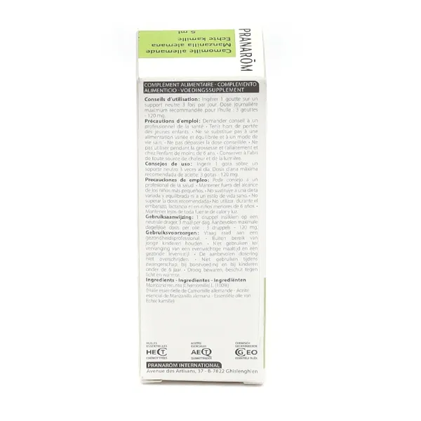 Pranarom huile essentielle Camomille allemande
