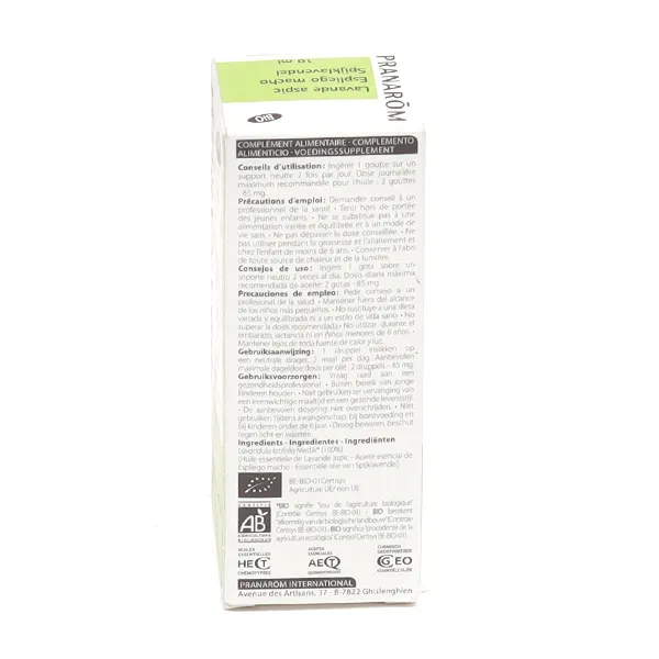 Pranarom Huile essentielle de Lavande aspic Bio