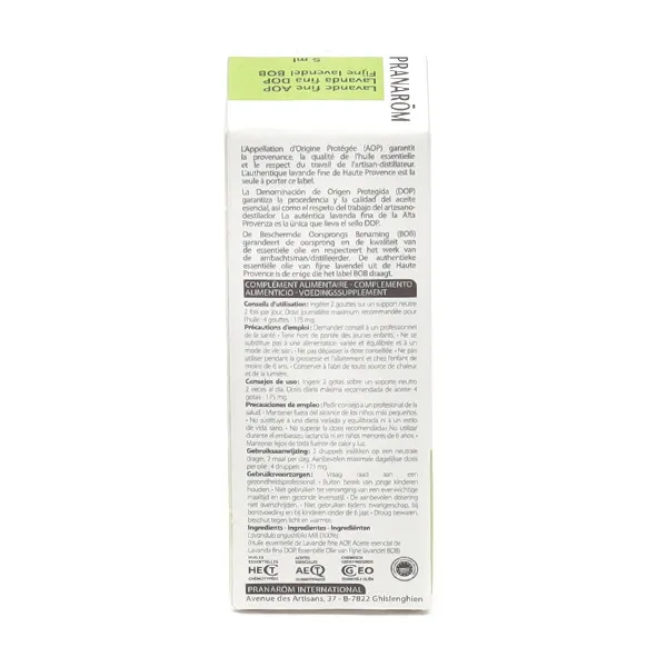 Pranarom huile essentielle de Lavande fine AOP