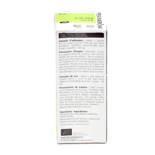 Pranarom huile essentielle Tea Tree bio