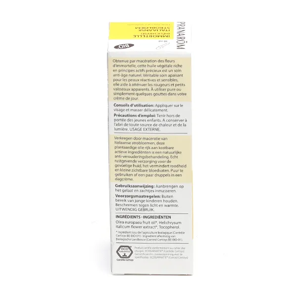 Pranarom Huile végétale Immortelle Bio