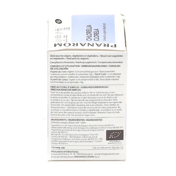 Pranarom Chlorella Bio comprimés