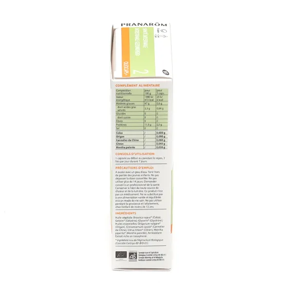 Pranarom Oléocaps 2 Santé intestinale Bio capsules