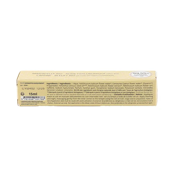 Propos Nature Pur Immortelle Contour des yeux Bio