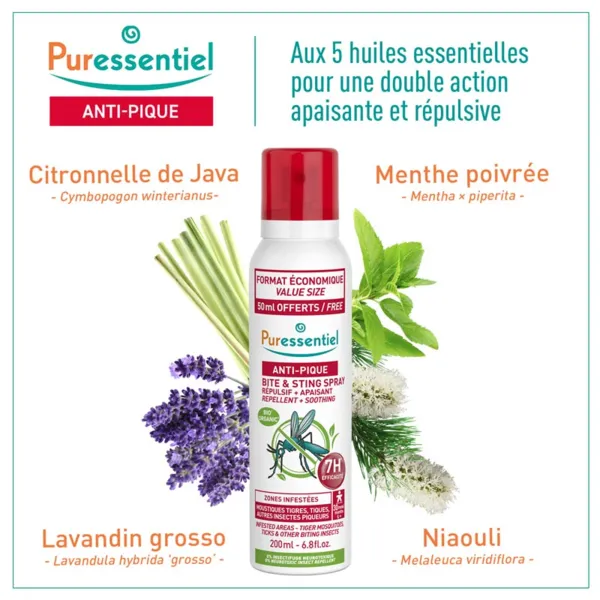 Puressentiel Anti Pique spray répulsif apaisant