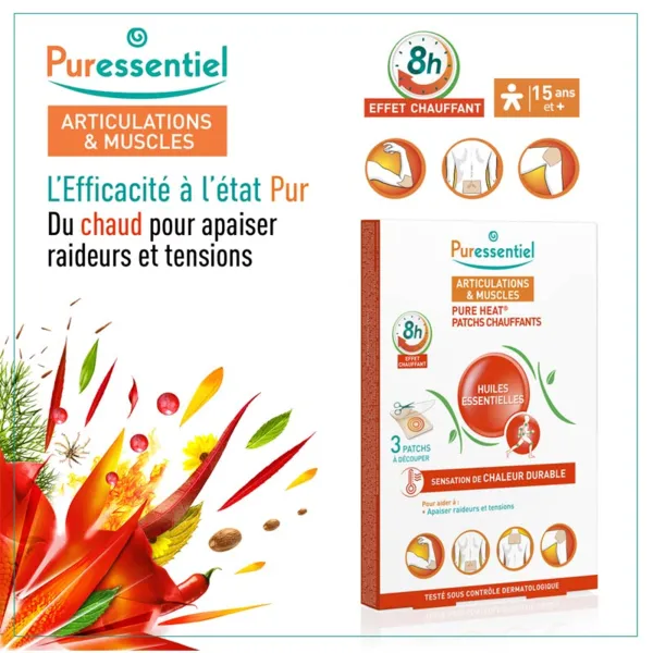 Puressentiel Articulations patchs chauffants
