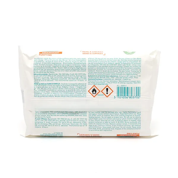 Puressentiel lingettes désinfectantes Mains et surfaces